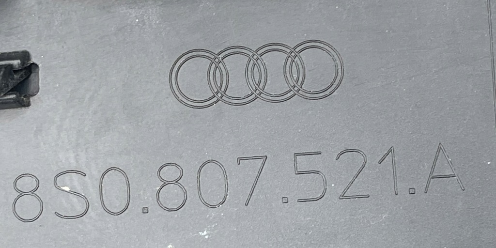 фото №12, Audi tt 8s0 s-line 2014 - диффузор бампера задняя накладка 8s0807521a