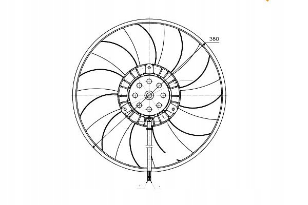 фото №10, Вентилятор радіатора vw a6 2,0-3,2 04- лівий