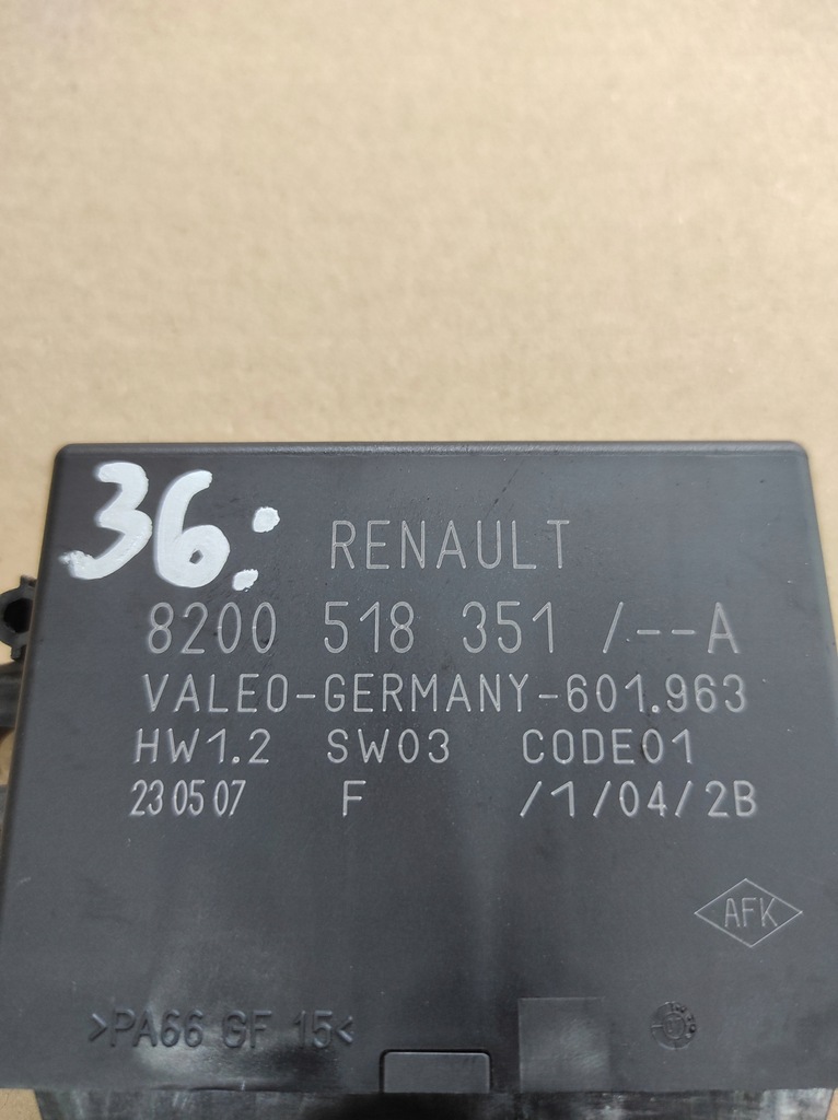 фото №4, Модуль блок керування паркування pdc renault scenic ii lift grand 8200518351