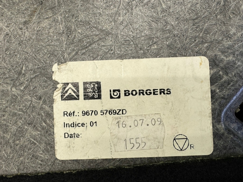 фото №13, Обшивка килимок мат підлога багажника 96705769zd citroen c3 picasso 08-