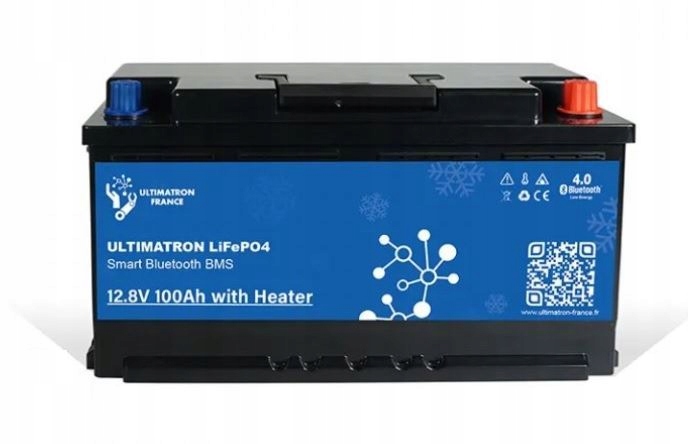 Купить Аккумулятор lifepo4 ultimatron yx smart bms 12,8v/100ah подогреваемый