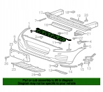 фото №9, Nowe oryg. кронштейн кронштейн бампера jaguar f-pace x761 верхний перед