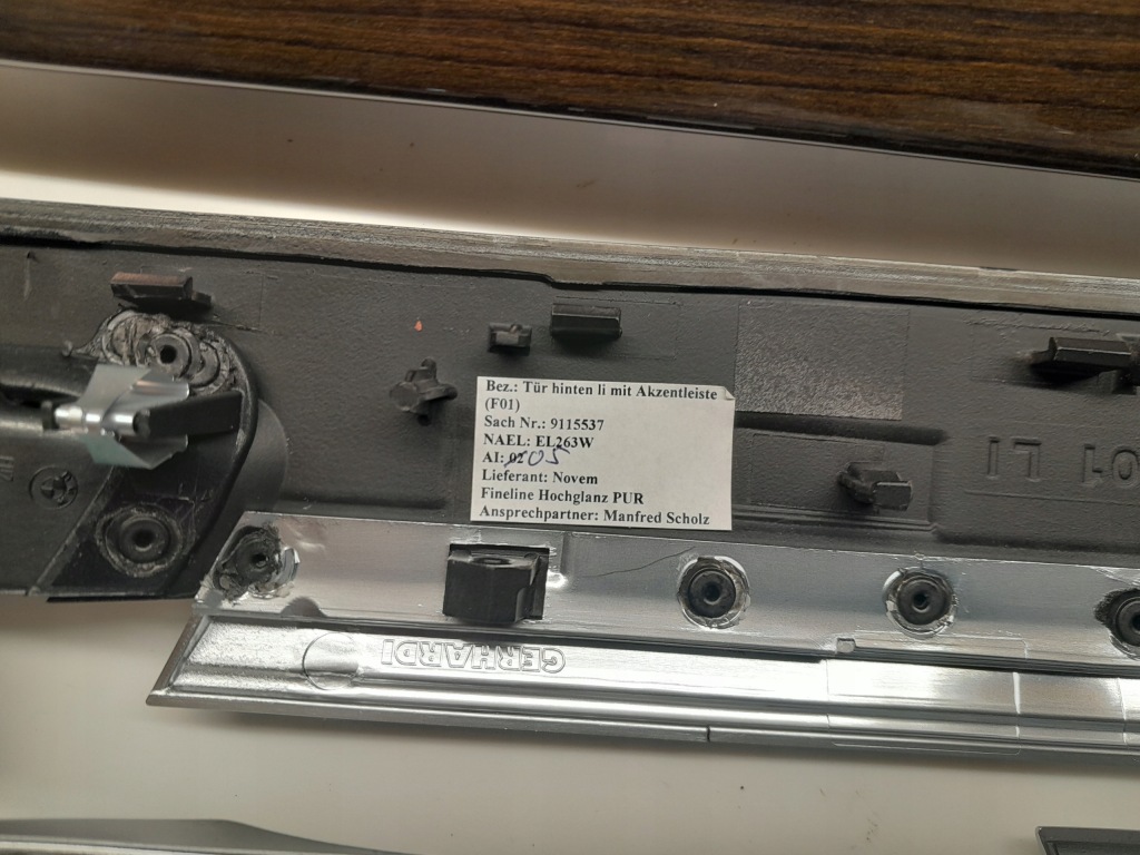 фото №13, Dekor декори накладки декоративні двері led повітропровід бардачок bmw f01 f02 seria 7