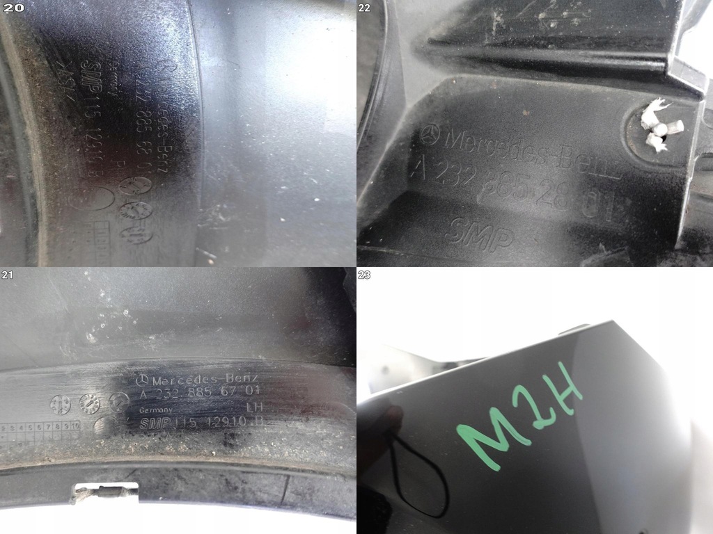 фото №12, Mercedes amg sl r232 63 sl63 22- бампер спойлер карбон задняя pdc