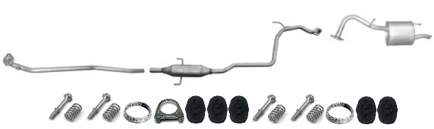 фото №1, Toyota yaris 1.0 2005-2012 52kw гасник комплект