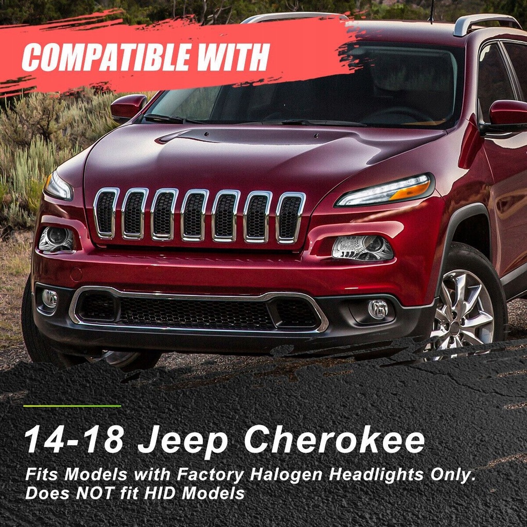фото №9, Лампы фары перед + свет стояночный led jeep cherokee kl 14-18