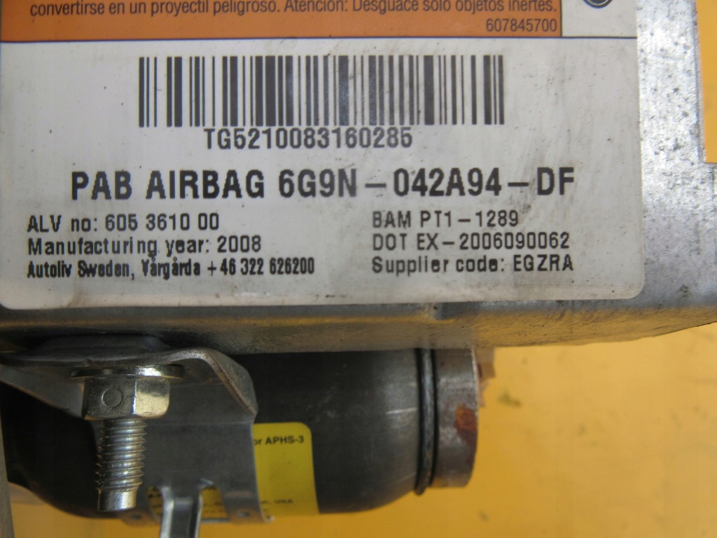 фото №4, Land rover freelander ii подушка подушка безопасности пассажира