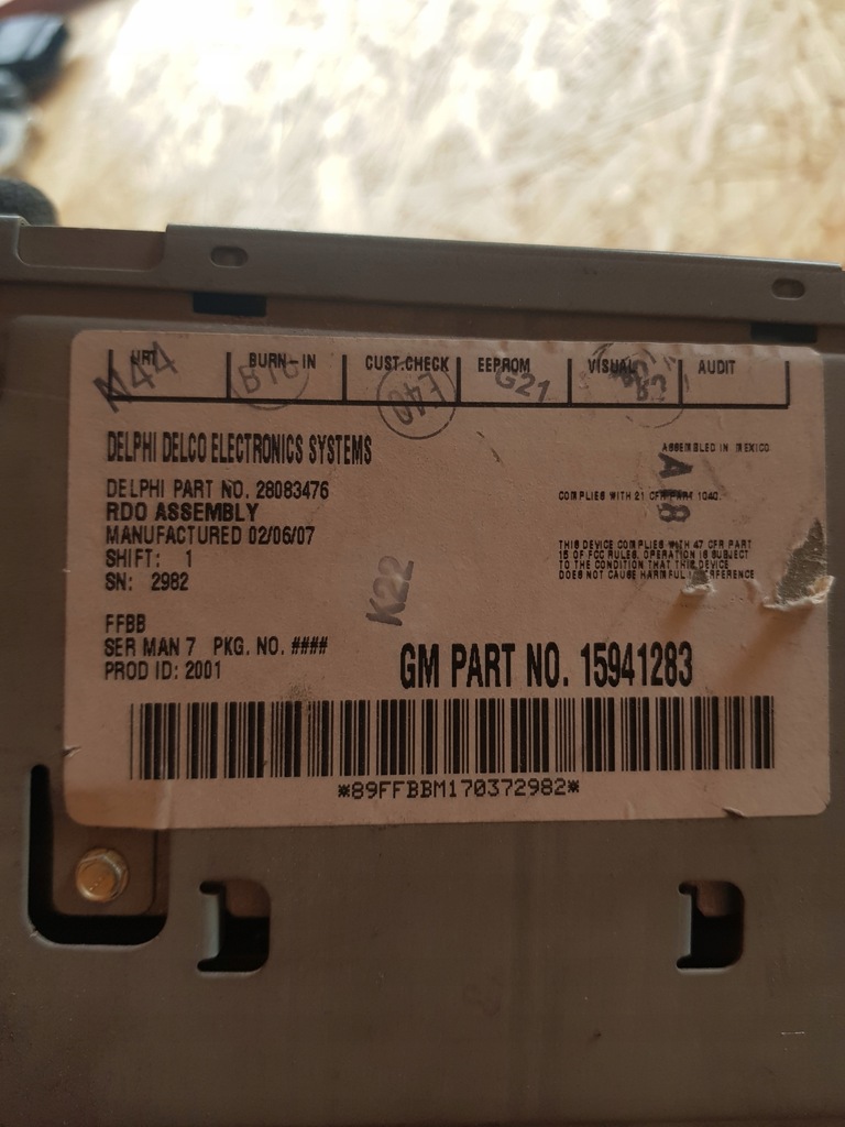 фото №4, Pontiac g6 радіо панель радіо радіопрогравач