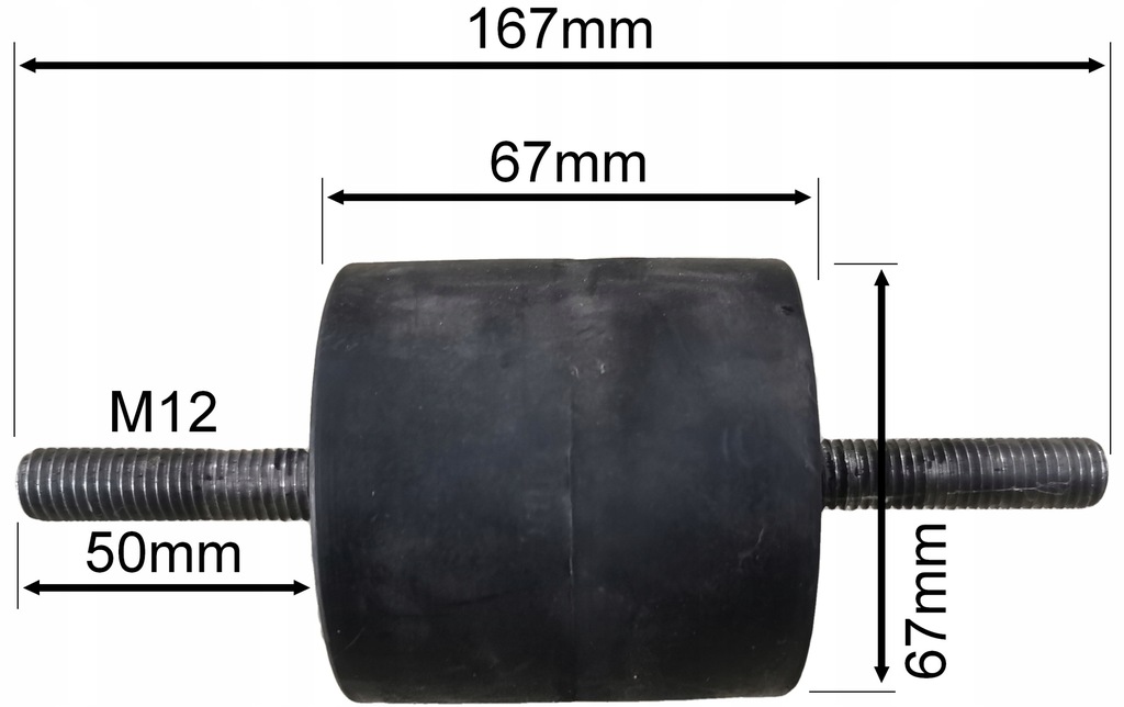 фото №8, Відбійник відбійник подушка гумовий елемент метал 70x70m12 pl