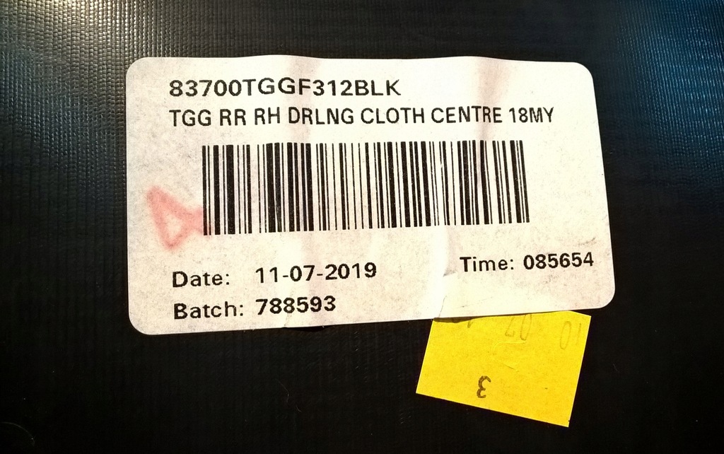 фото №12, Honda civic x hb 2017-2021 обшивка оббивка двері правий задня оригінальний номер 83700-tgg