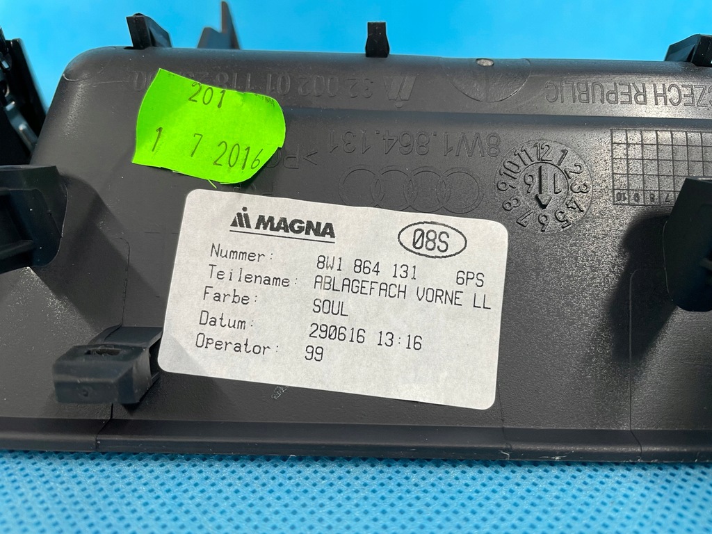 фото №8, Audi a4 b9 полка панель туннель запуск стоп полка панель среднего 8w1864131