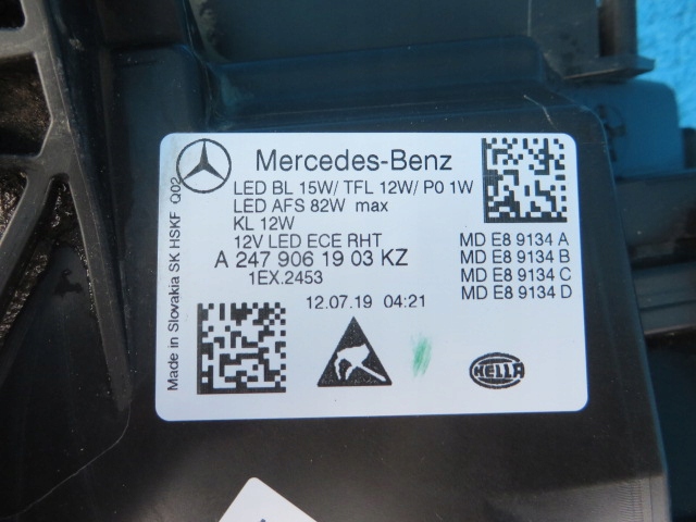 фото №6, Mercedes b w247 лампа передня ліва multibeam