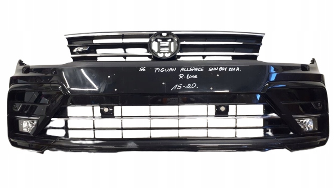фото №1, Vw tiguan r-line allspace 2015-2020 бампер перед 5nn807221a