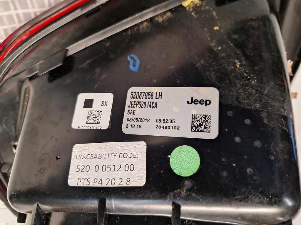 фото №6, Лампа задня задня ліва jeep renegade bu lift 2018- led orginal демонтаж usa