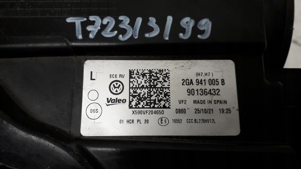 фото №8, Vw t-roc 17- лампа ліва передня 2ga941005b