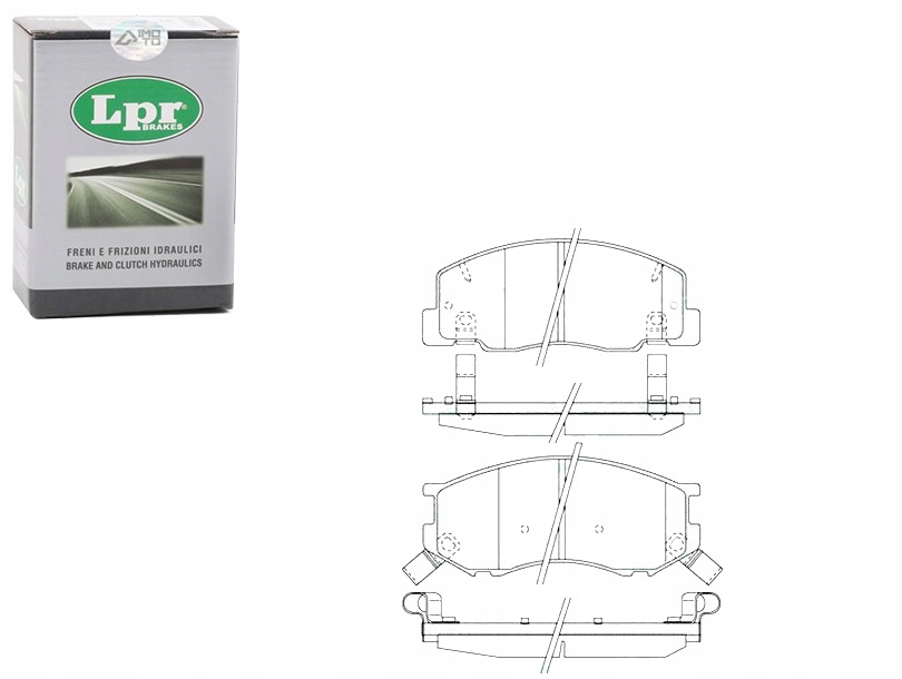 фото №1, Тормозные колодки тормозные toyota previa 2.4 01.90-08.00 lpr