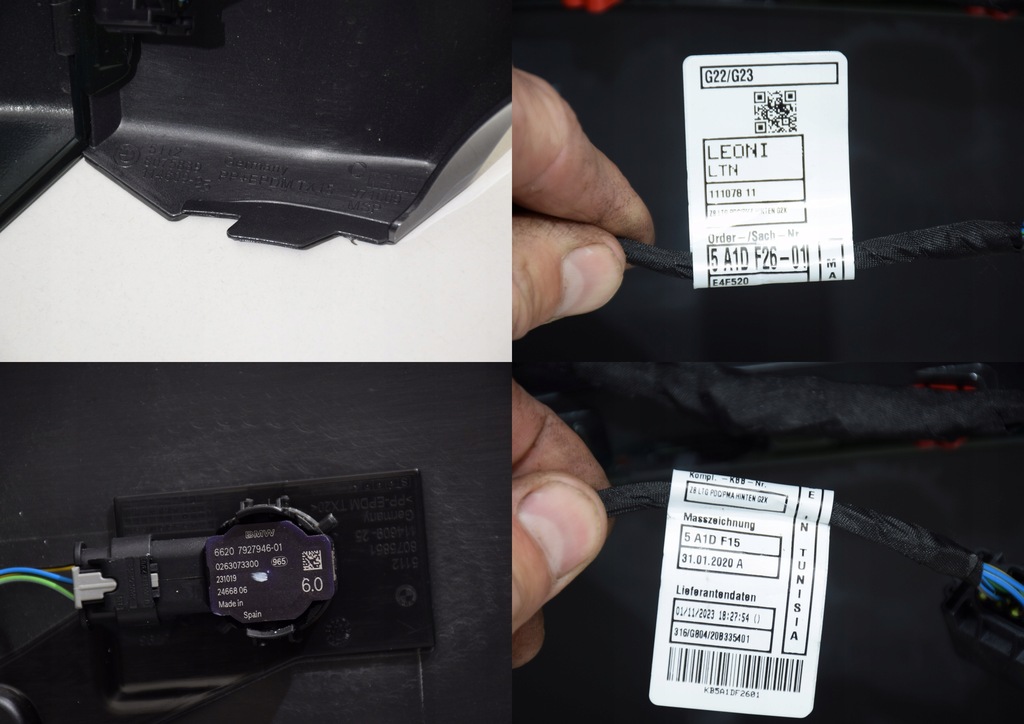 фото №16, Bmw 4 g22 g23 m-pakiet бампер задняя 6 pdc sanremo green c4e do установка