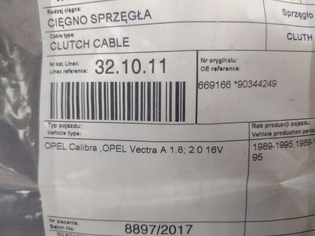 фото №13, Трос сцепления linex 32.10.11 112552