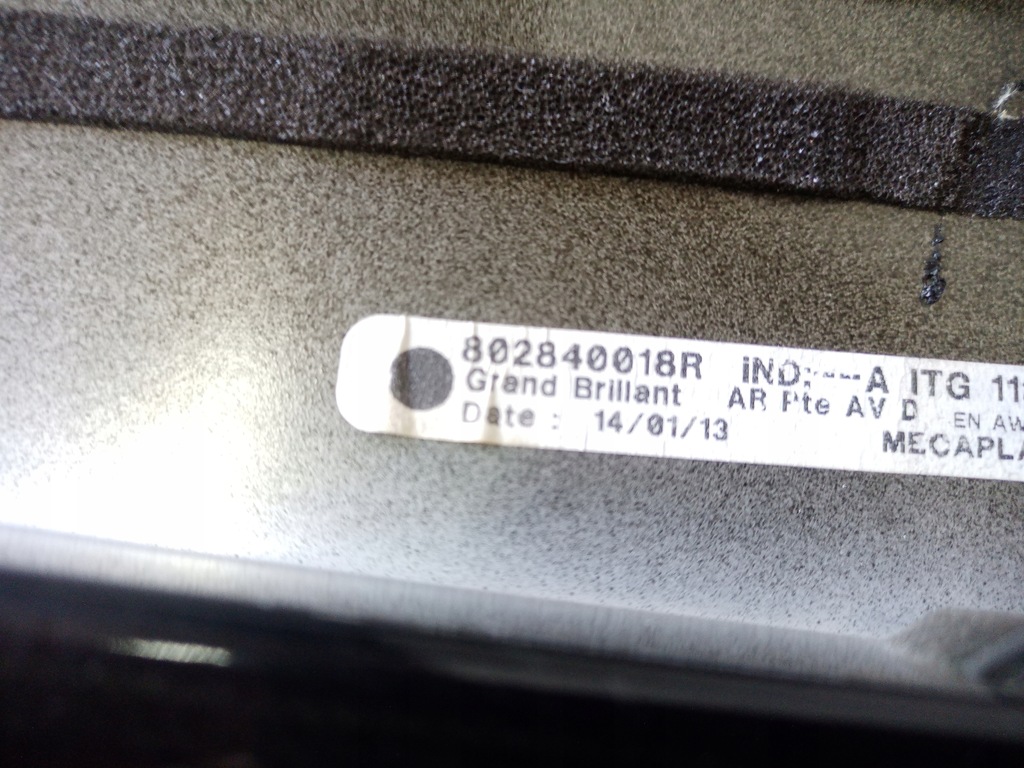 фото №3, Молдинг защита дверь правый перед renault scenic iii