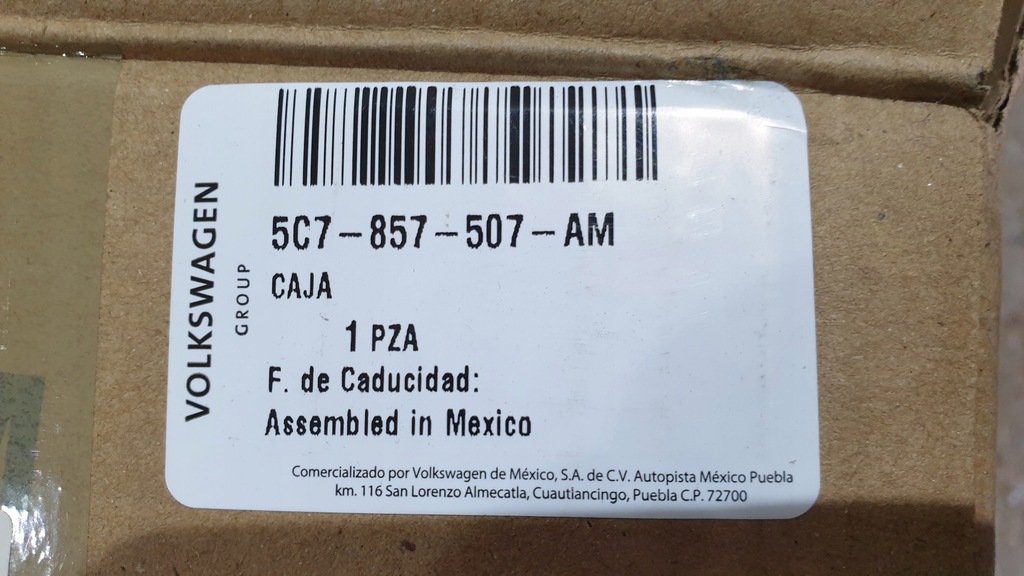 фото №13, Зеркало левая vw jetta vi 5c7857507am