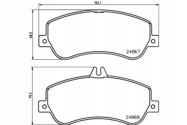 фото №15, Тормозные колодки ham. mercedes glk x204 2486701/tex textar