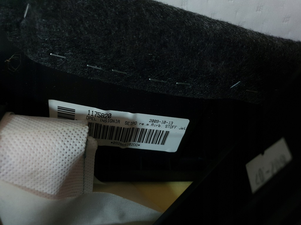 фото №8, Подушка подушка безопасности боковая сиденье opel insignia a правый
