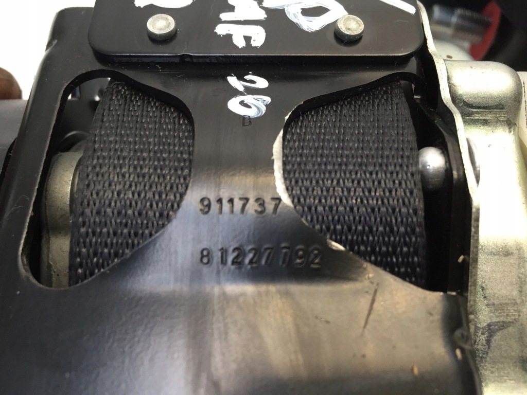 фото №3, Nissan leaf ii 2 правый pas безопасности натяжитель