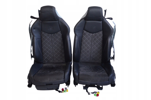 фото №10, Audi tts 8s комплект сидений czarna кожа alcantara