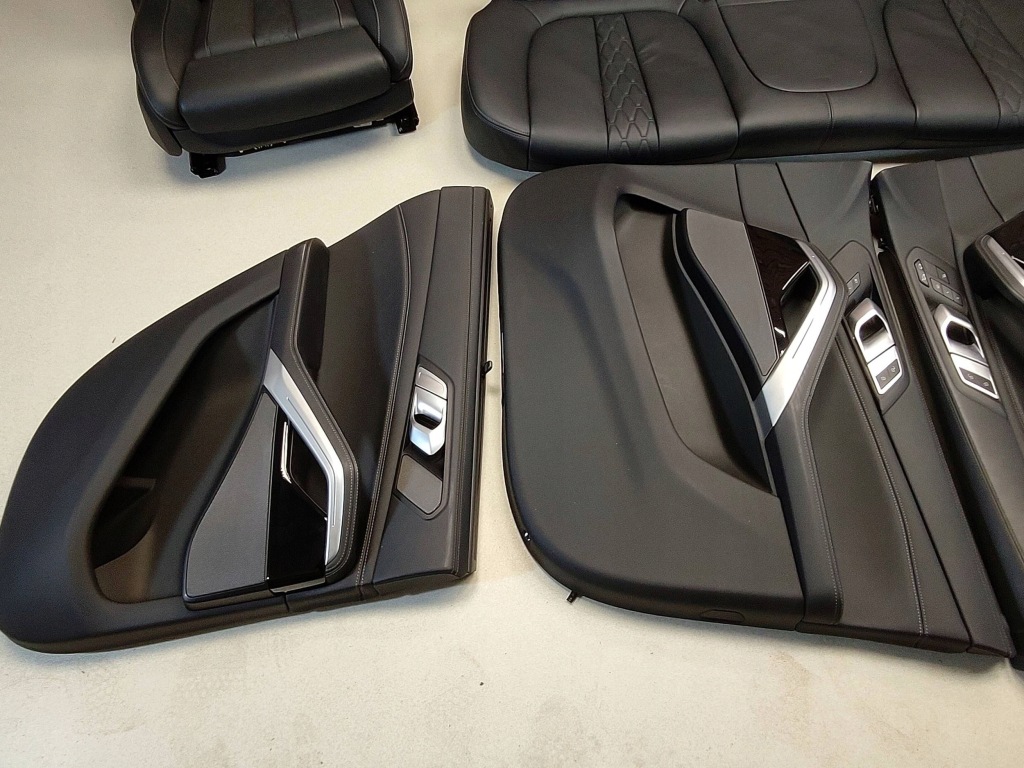 фото №11, Bmw x6 g06 сидіння оббивка вентиляція монітори комфортні сидіння merino чорні