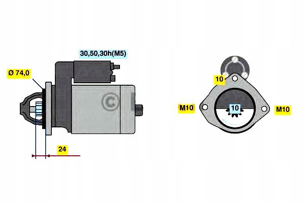 Bosch 986 022 930 стартер Київ