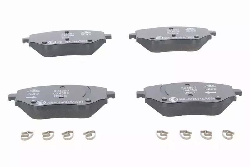 фото №9, Ate гальмівні диски+ гальмівні колодки перед dacia jogger logan sandero renault clio v 258mm