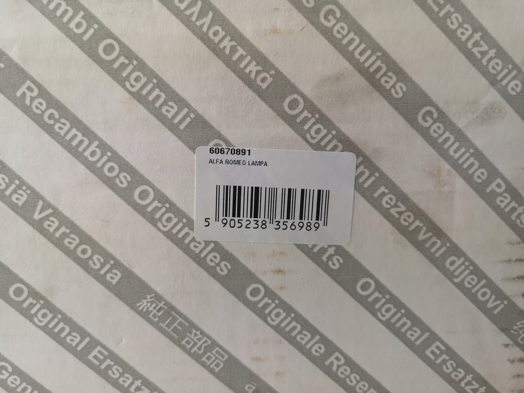 фото №8, Лампа левый перед alfa romeo 166 оригинальная aso