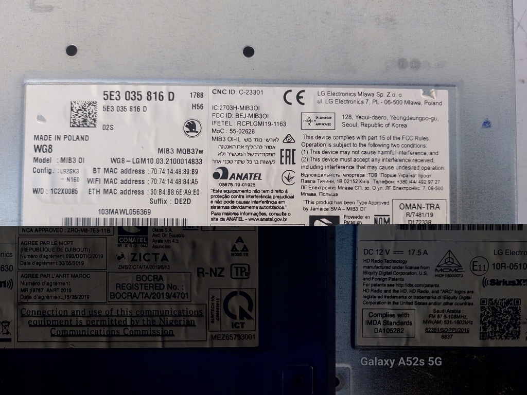 фото №7, Считыватель мультимедиа mib3 skoda octavia iv eu