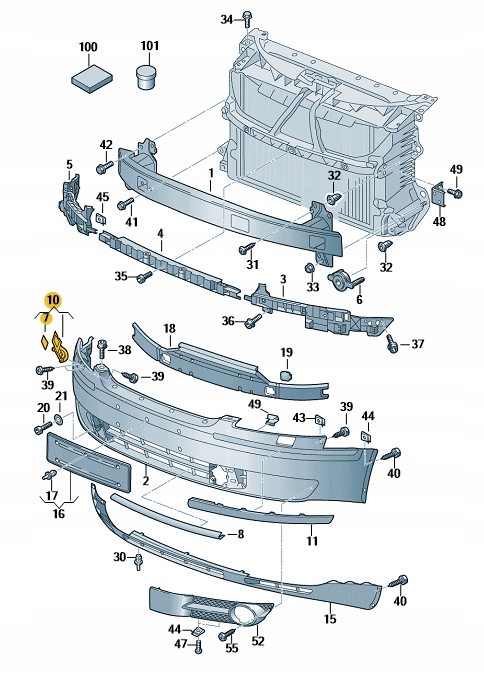 фото №2, Заглушка распылителя vw phaeton левая оригинал