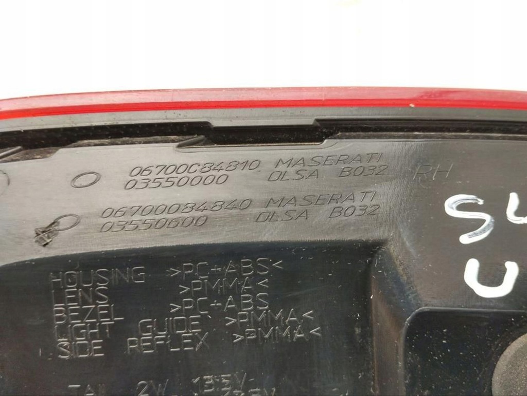 фото №8, Maserati ghibli 2017 лампа задняя