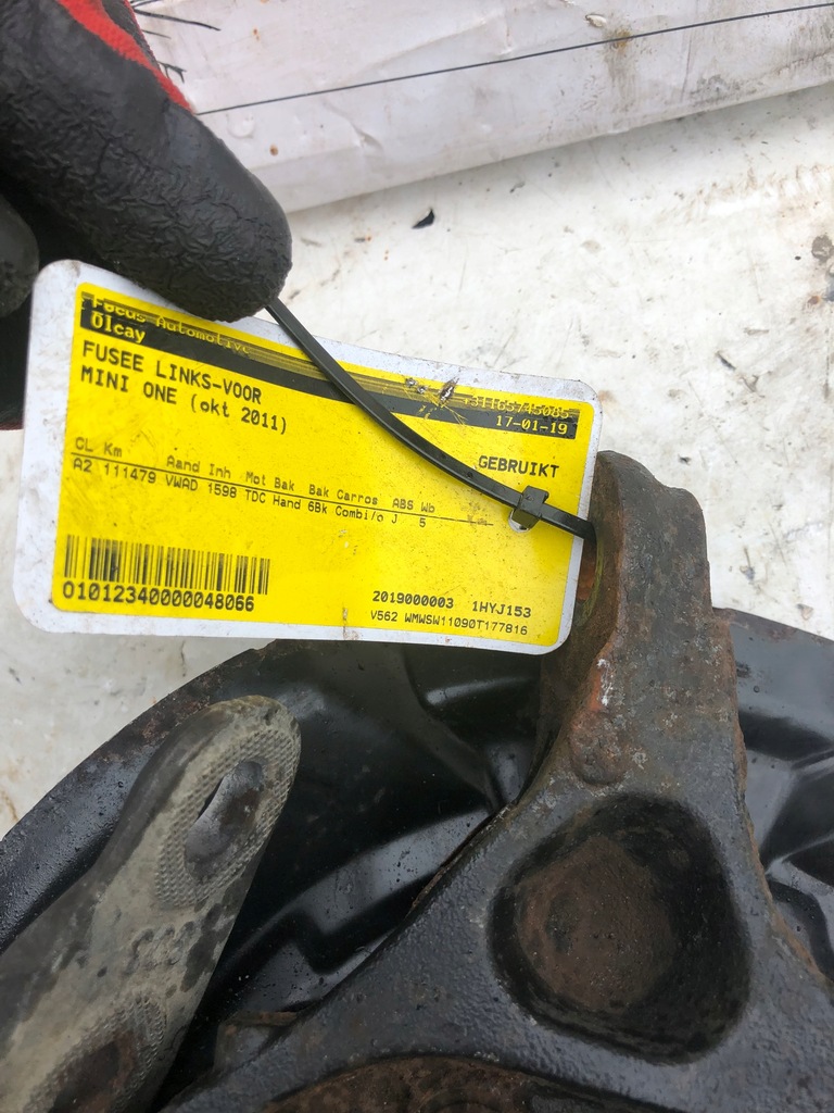 фото №4, Поворотний кулак ступиця перед передня ліва mini r56 r55