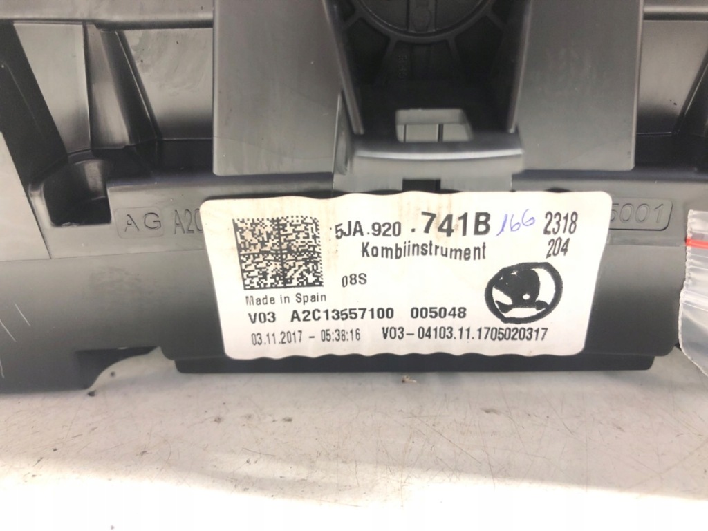 фото №5, Счетчик skoda rapid 5ja920741b 1.6 115km приборы