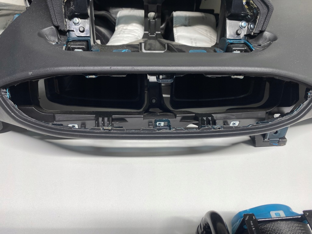 фото №6, Приборная панель консоль подушки безопасности ремни hyundai santa fe iv демонтаж