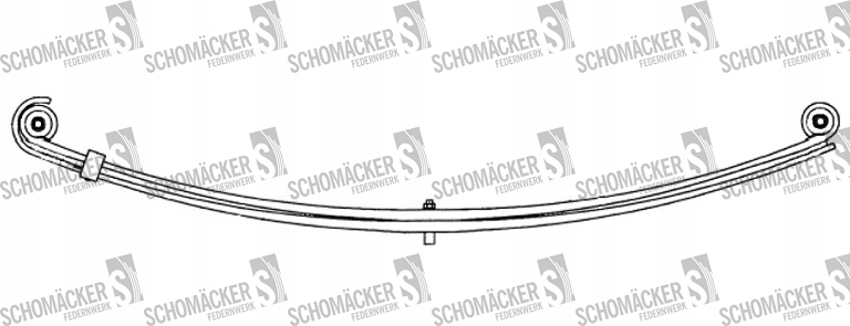 фото №1, Рессора man schomäcker 72810000|o.e. 81434026053