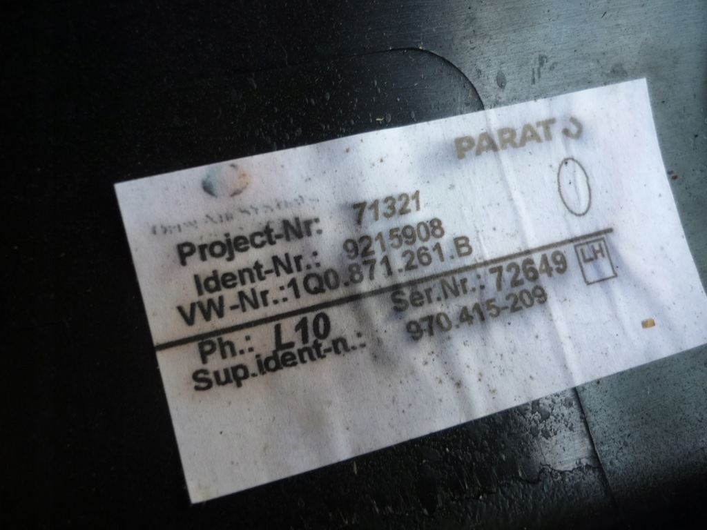 фото №11, Захист стійка молдинг ліва vw eos 1q0871375