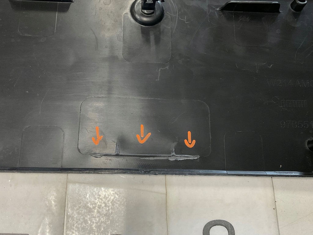 фото №10, Рамка, підкладка pod номерний знак реєстраційна mercedes e-klasa w214 amg 738.