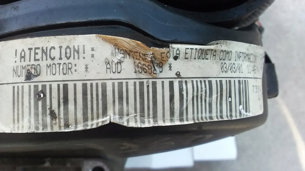 фото №8, Двигатель seat polo golf 1.4 mpi aud 196929