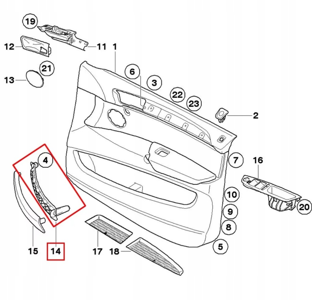 фото №2, Ручка правий перед задня ручка кронштейн двері do bmw x5 x6 e70 e71 czarna