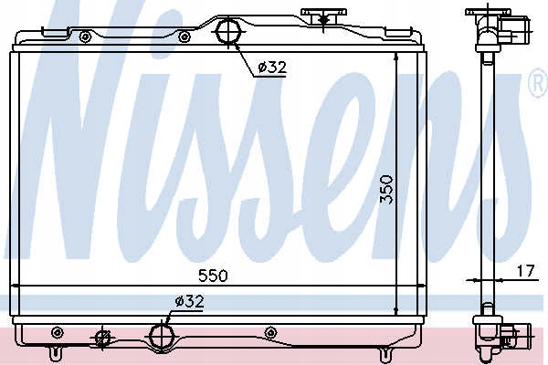 Радиатор воды toyota corolla 1.3 xli 16v ee101 Оригинал