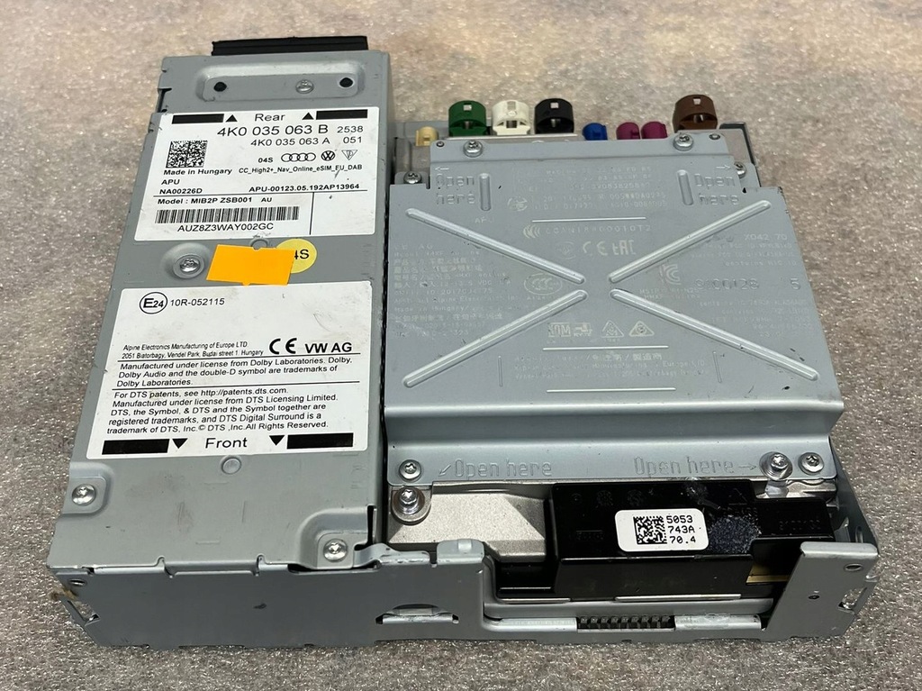 фото №1, Зчитувач мультимедіа audi 4k0035063b