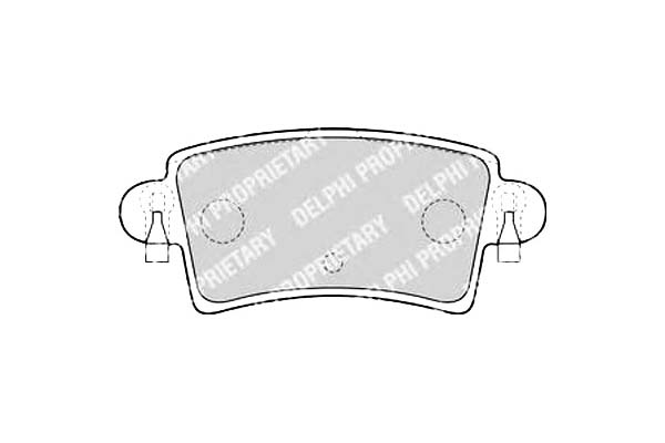фото №1, Delphi lp1747 набір гальмівних колодок гальмівних, гальма дискові