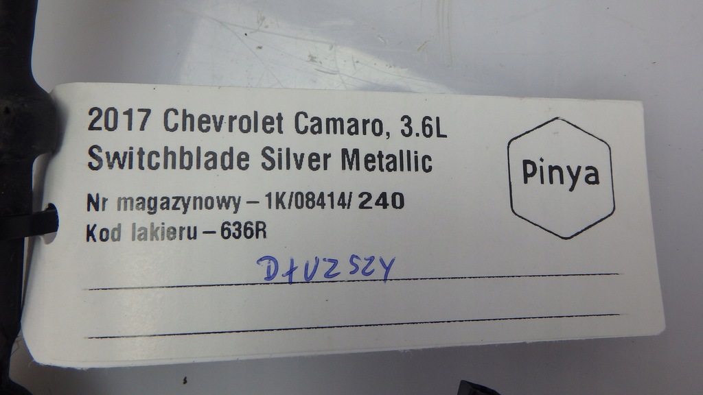 фото №6, Клипса поперечина безопасности chevrolet camaro 2016+