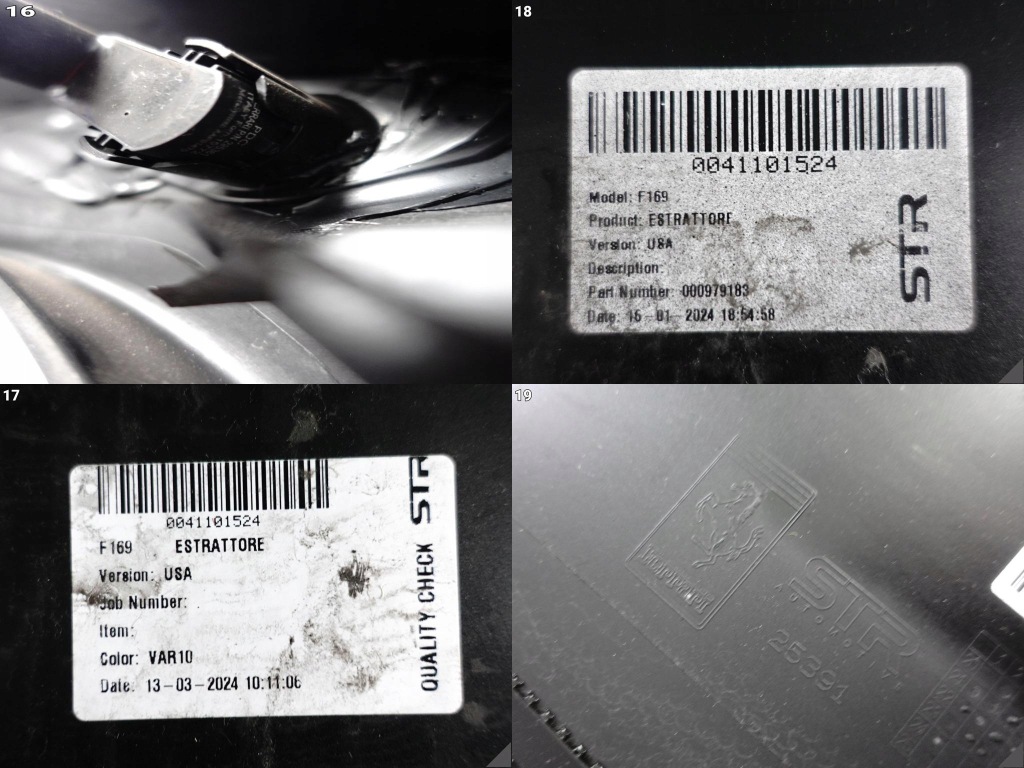 Ferrari roma f169 20-24 спойлер диффузор w бампер задний  kompletny pdc америка Доставка