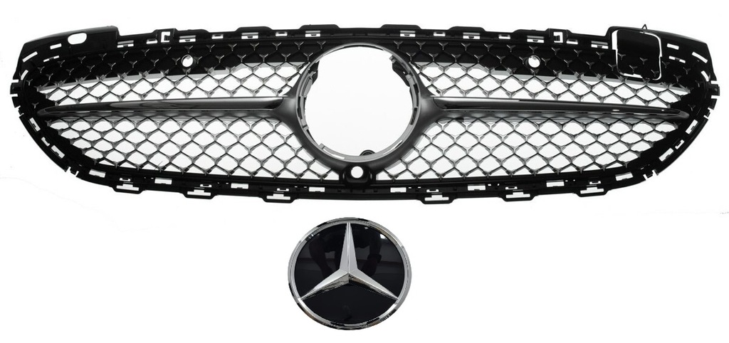 фото №1, Mercedes c klasa w206 21- решітка радіатора решітка радіатора diamond хром pod камера