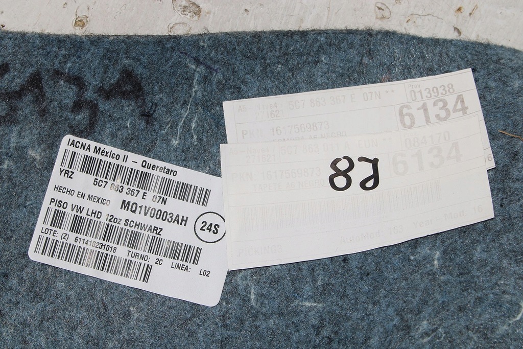 фото №10, Vw jetta килимок підлога 5c7863367e обшивка підлога оббивка 5c7 863 367e